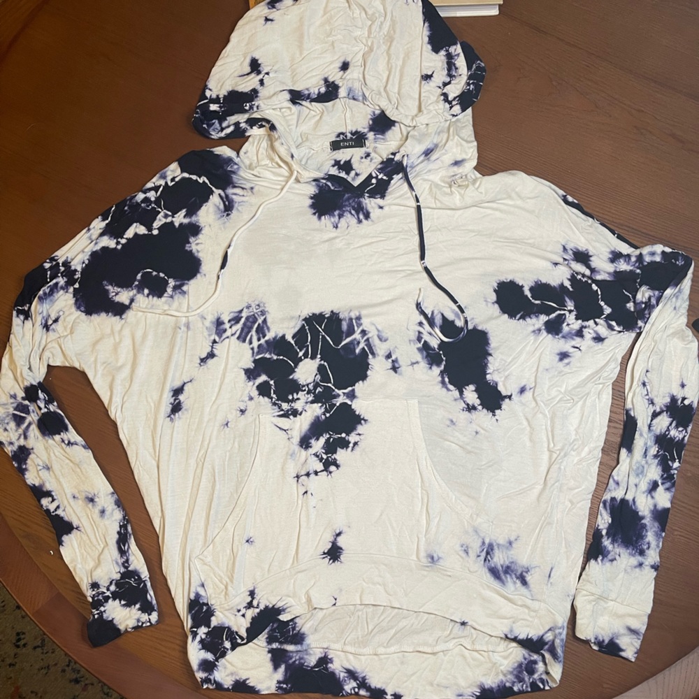 Comfy tie-dye hoodie.